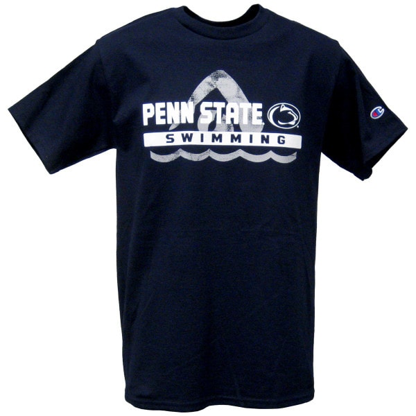 navy short sleeve t-shirt Penn State Swimming
